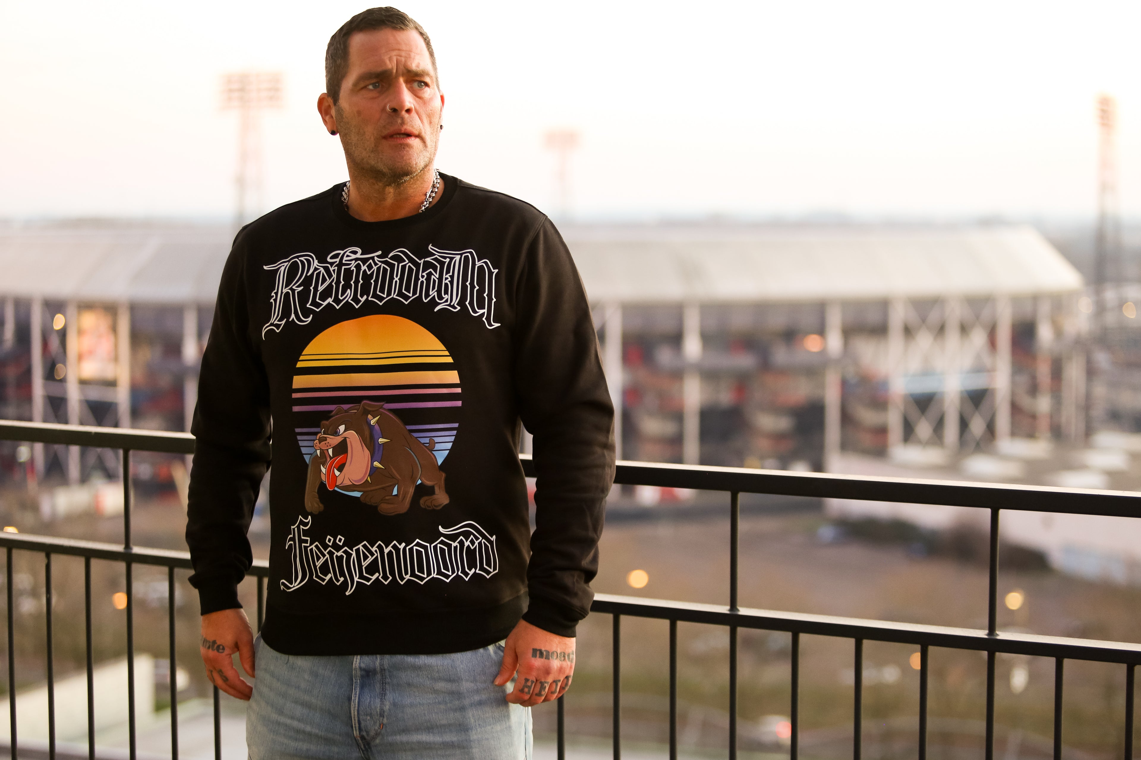 Retrodam Feijenoord Crewneck